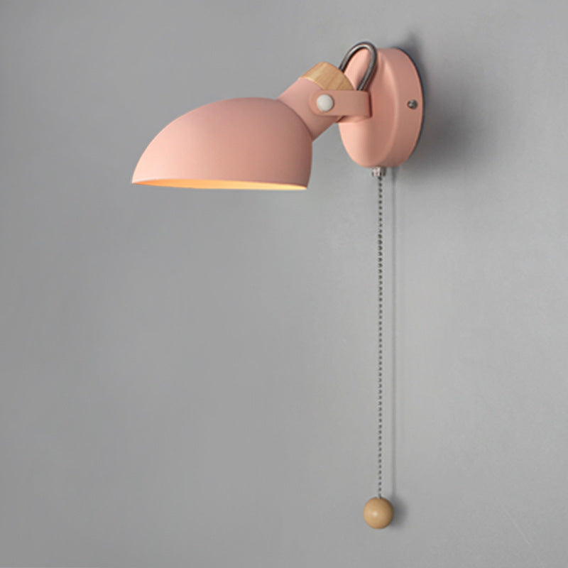Round Spoon Shape Metal Wall Lamp
