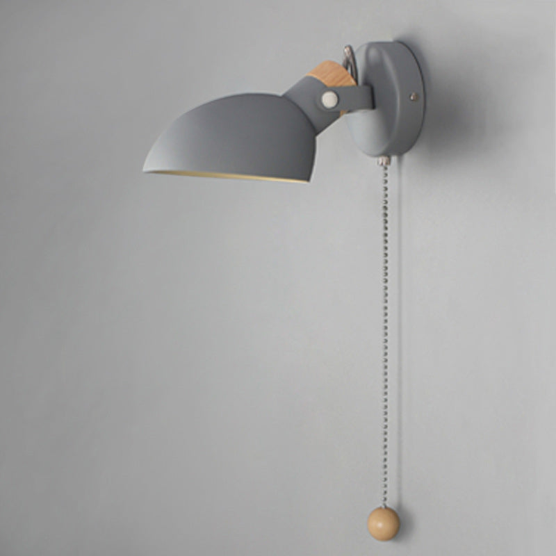 Round Spoon Shape Metal Wall Lamp