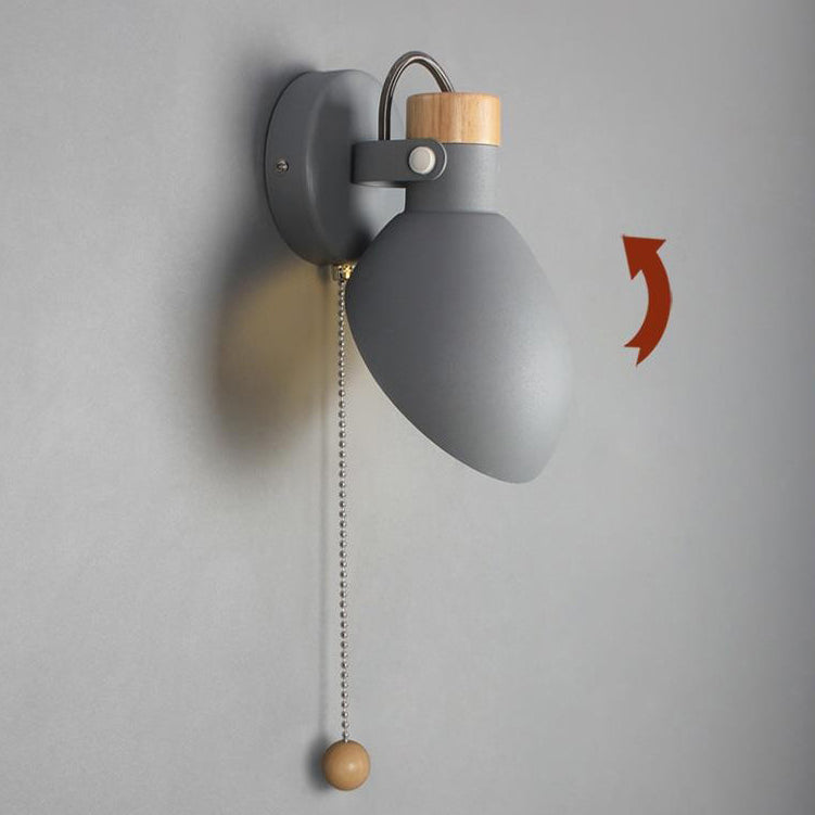Round Spoon Shape Metal Wall Lamp