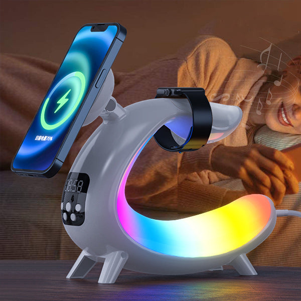 Arch Multifunction Speaker Clock Table Lamp