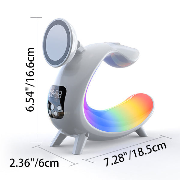 Arch Multifunction Speaker Clock Table Lamp