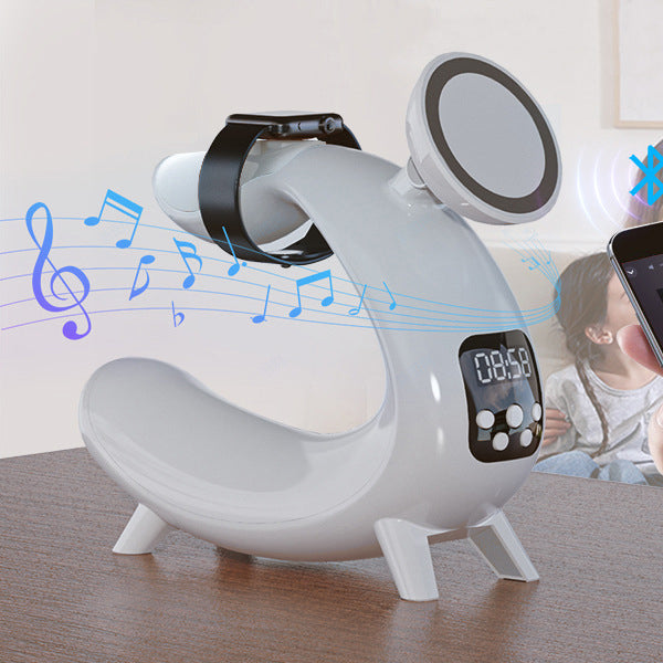 Arch Multifunction Speaker Clock Table Lamp