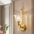 Curved Pole Cup Shape Wall Lamp