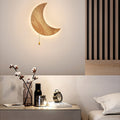 Moon Bunny Wood Acrylic Wall Lamp