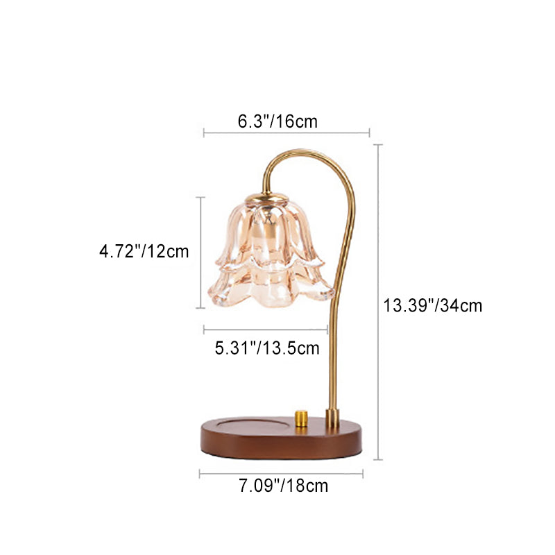 Bell Orchid Flower Solid Table Lamp