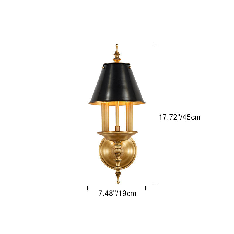 Round Candle Holder Full 2-Light Wall Lamp