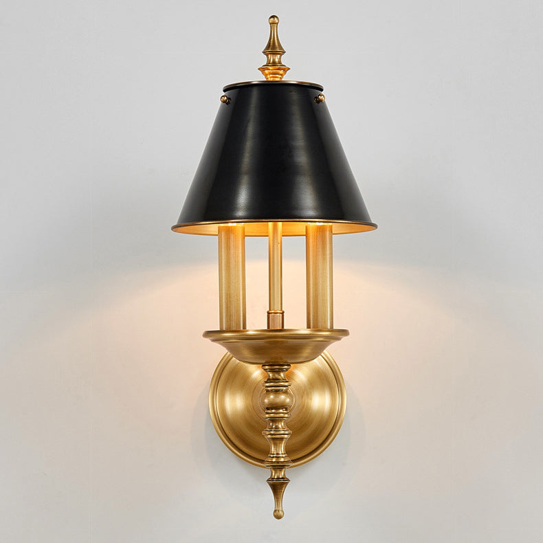 Round Candle Holder Full 2-Light Wall Lamp