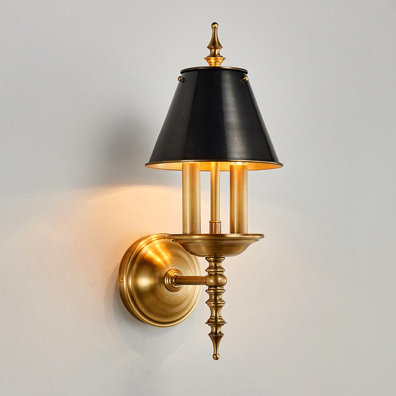 Round Candle Holder Full 2-Light Wall Lamp