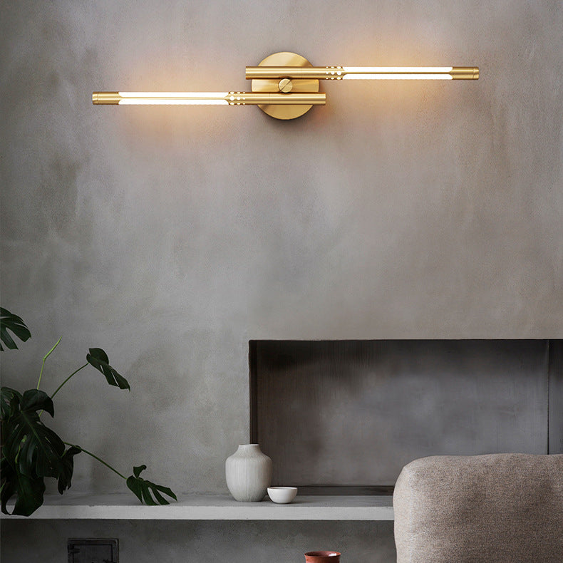 Cylindrical Brass Silicone Living Wall Lamp
