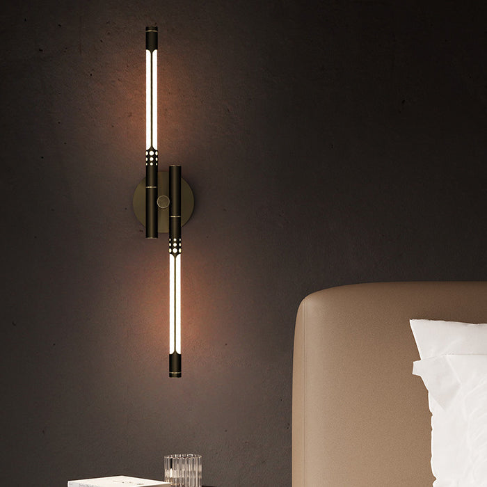 Cylindrical Brass Silicone Living Wall Lamp