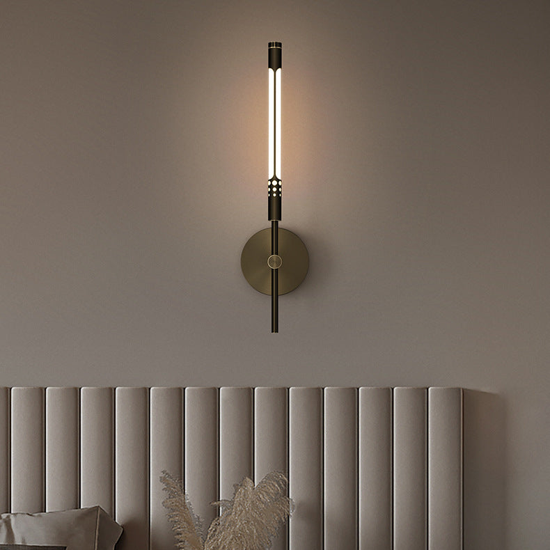 Cylindrical Brass Silicone Living Wall Lamp