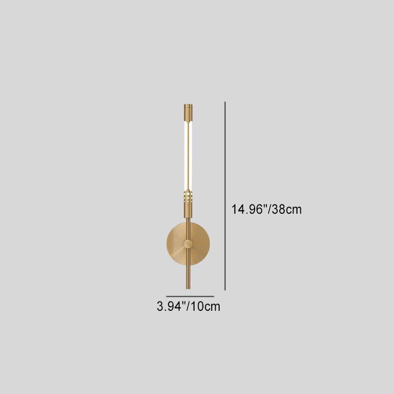 Cylindrical Brass Silicone Living Wall Lamp