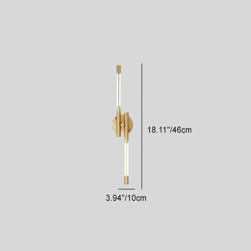 Cylindrical Brass Silicone Living Wall Lamp