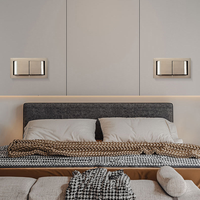 Rotatable Rectangular Aluminum Bedroom Wall Lamp