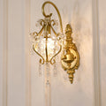 Curved Rod Iron Frame Wall Lamp