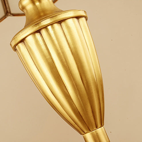 Traditional European Round Lace Floor Lamp
