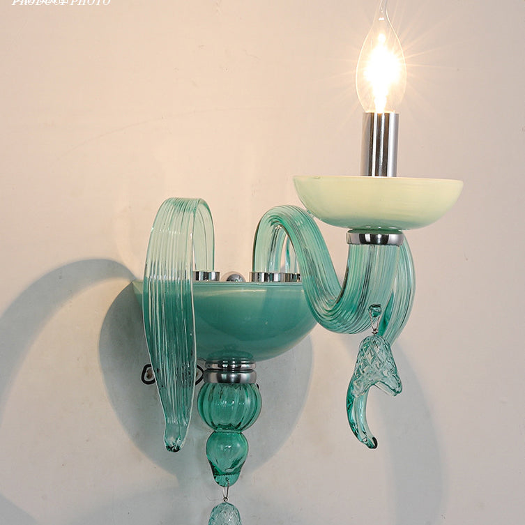 Leaf Candle Holder Hardware Wall Lamp
