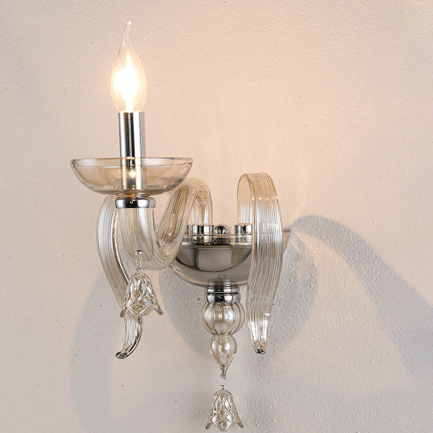 Leaf Candle Holder Hardware Wall Lamp
