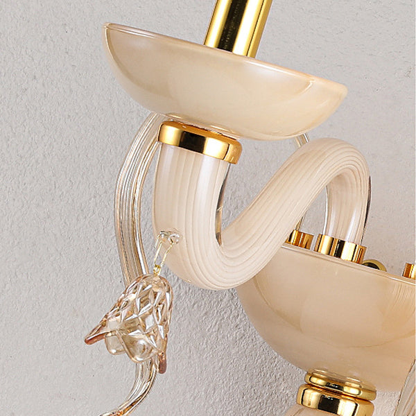 Leaf Candle Holder Hardware Wall Lamp