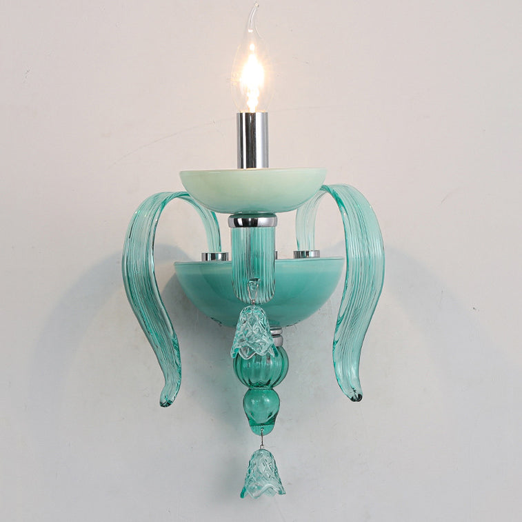 Leaf Candle Holder Hardware Wall Lamp