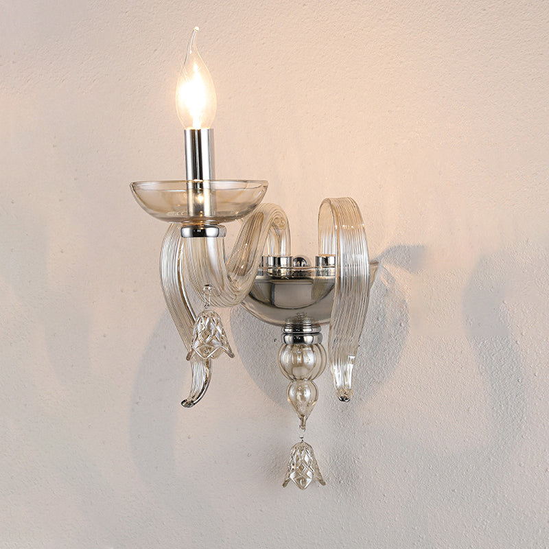 Leaf Candle Holder Hardware Wall Lamp