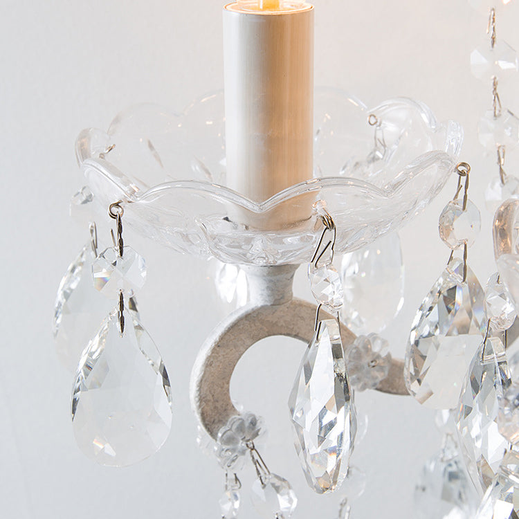 Branch Curved Pole Candelabra 3-Light Wall Lamp