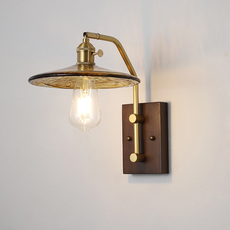 Round Cone Iron Frame Wall Lamp