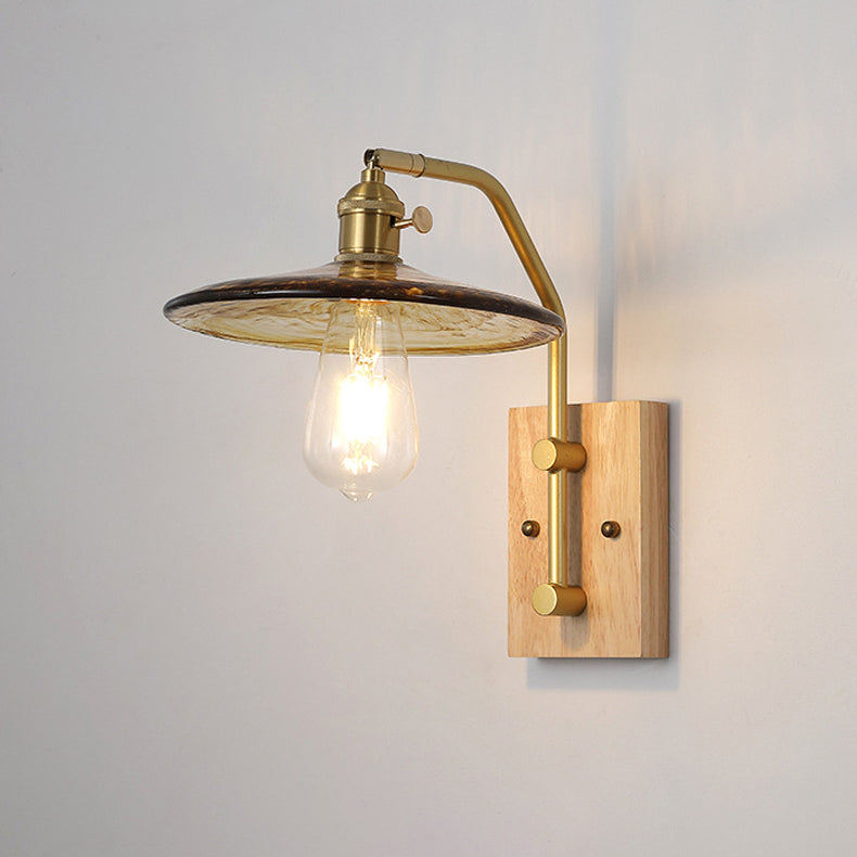 Round Cone Iron Frame Wall Lamp