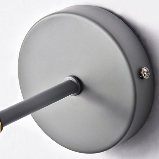 Round Globe Iron Bedroom Wall Lamp