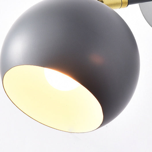 Round Globe Iron Bedroom Wall Lamp