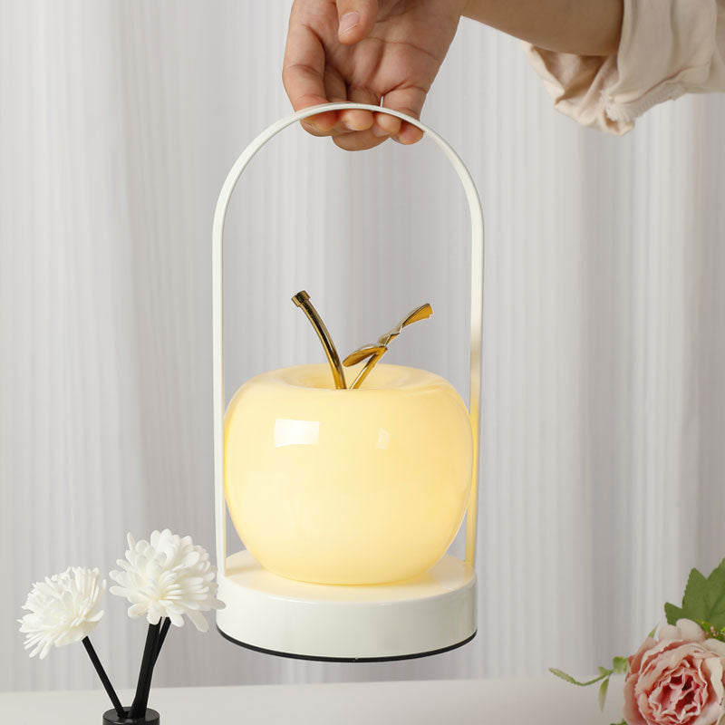 Portable Apple Iron Frame Table Lamp