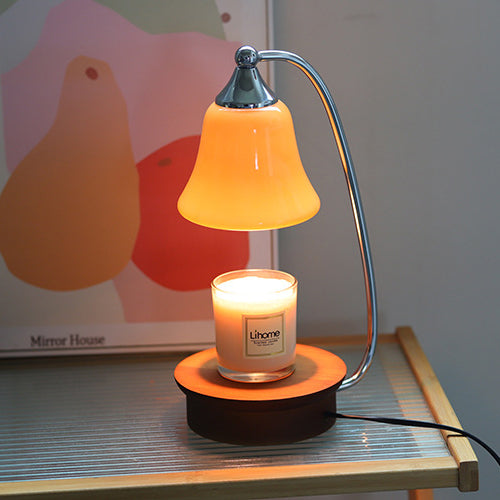 Horn Shape Oak Solid Table Lamp