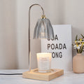 Round Cup Shape Wooden Table Lamp