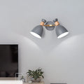 Round Cylinder Horn Shape 2-Light Wall Lamp