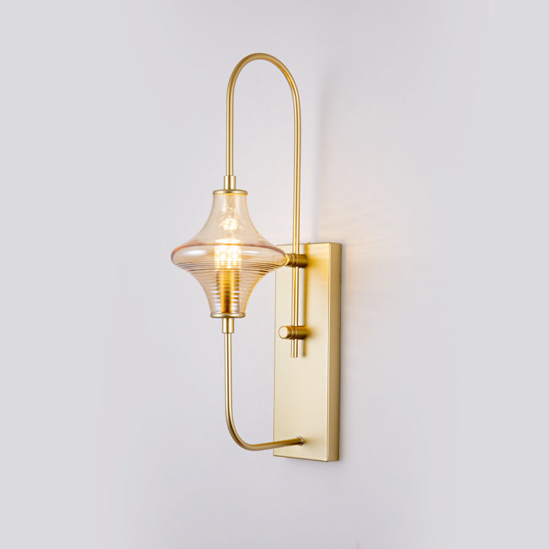 Rectangle Gyro Shape Glass Wall Lamp