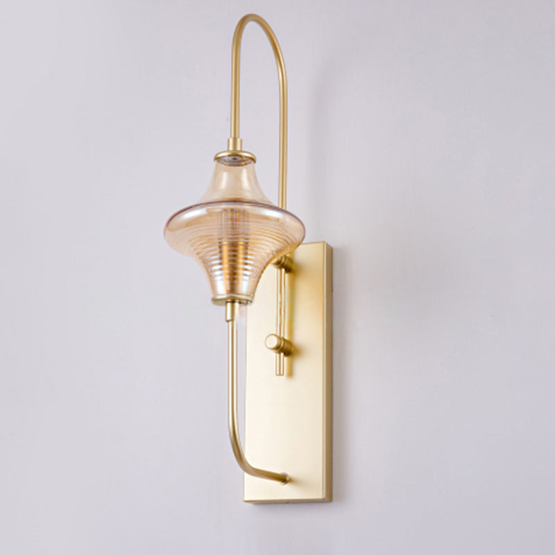 Rectangle Gyro Shape Glass Wall Lamp