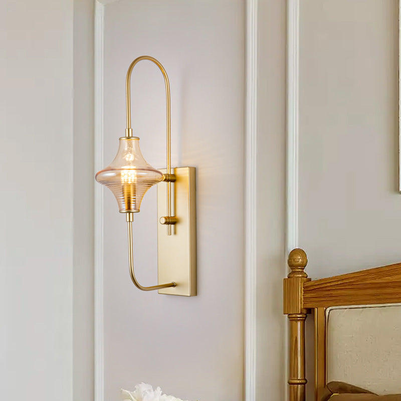 Rectangle Gyro Shape Glass Wall Lamp