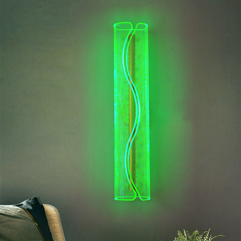 Cylindrical Iron Aluminum Acrylic Wall Lamp