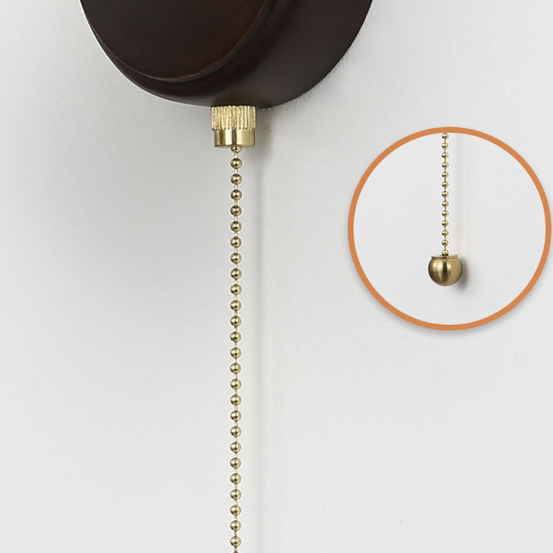 Round Horn Shape Hardware Wall Lamp