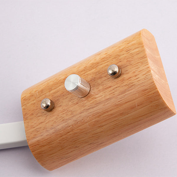 Cylindrical Round Wood Iron Wall Lamp