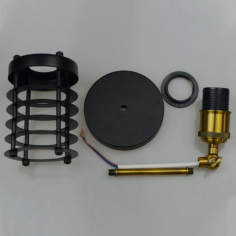 Cylinder Hollowed Out Iron Wall Lamp