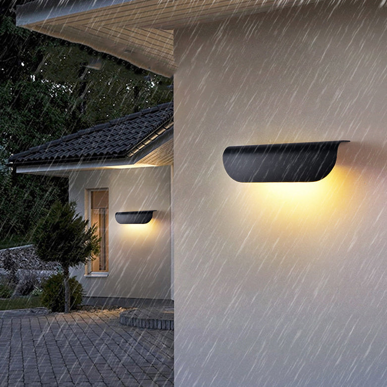 Rectangle Aluminum Glass Patio Outdoor Light
