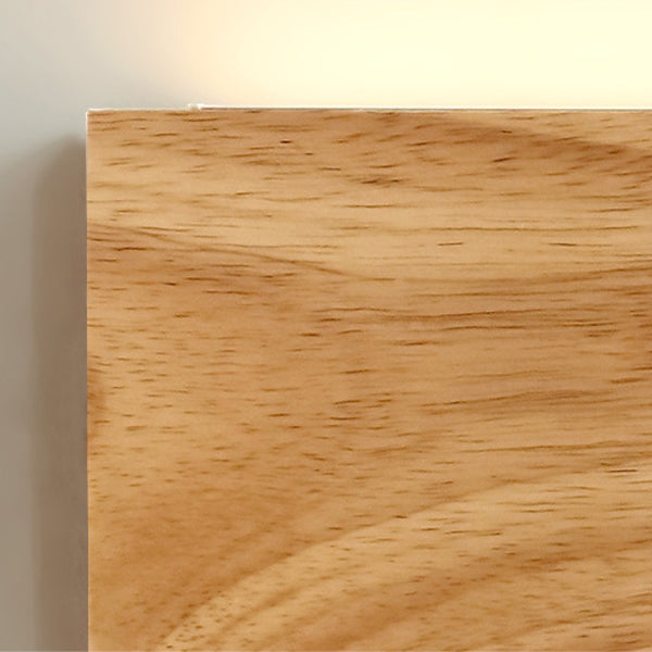 Rectangle Wood Acrylic Living Wall Lamp