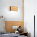 Rectangle Wood Acrylic Living Wall Lamp