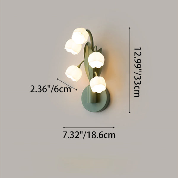 Bell Orchid Iron PC 5-Light Wall Lamp
