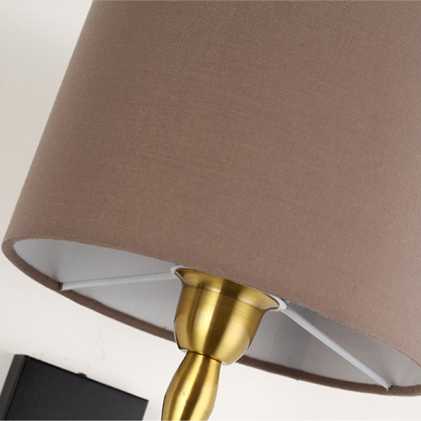 Round Cylinder Iron Fabric Wall Lamp