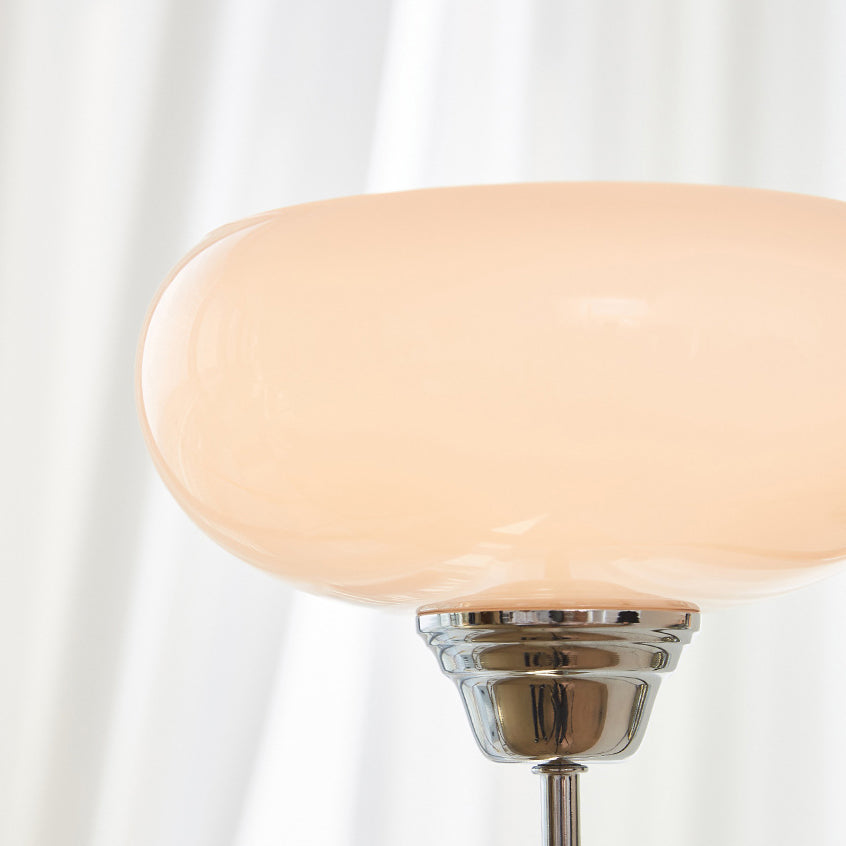 Curved Pole Oval Iron Wall Lamp