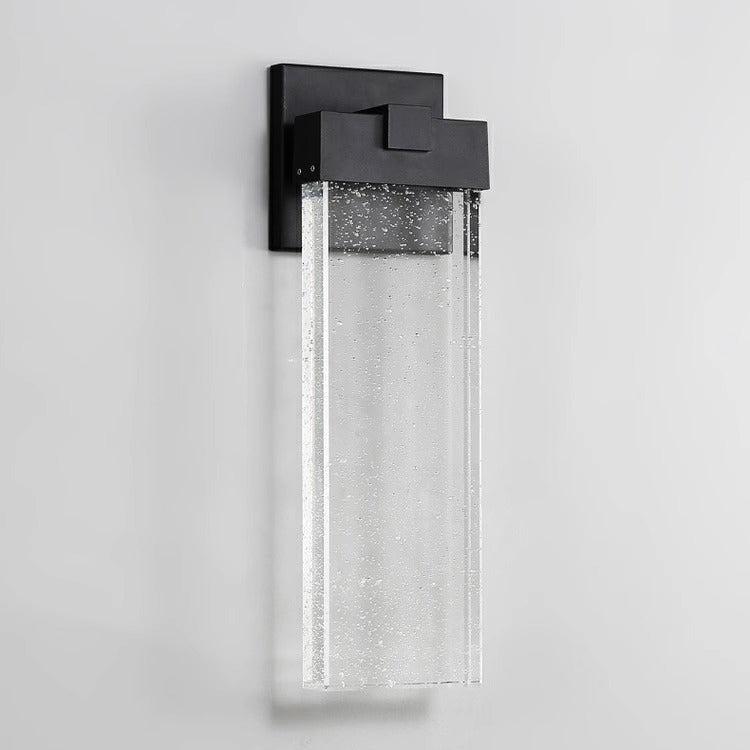 Rectangle Aluminum Bubble Crystal Outdoor Light