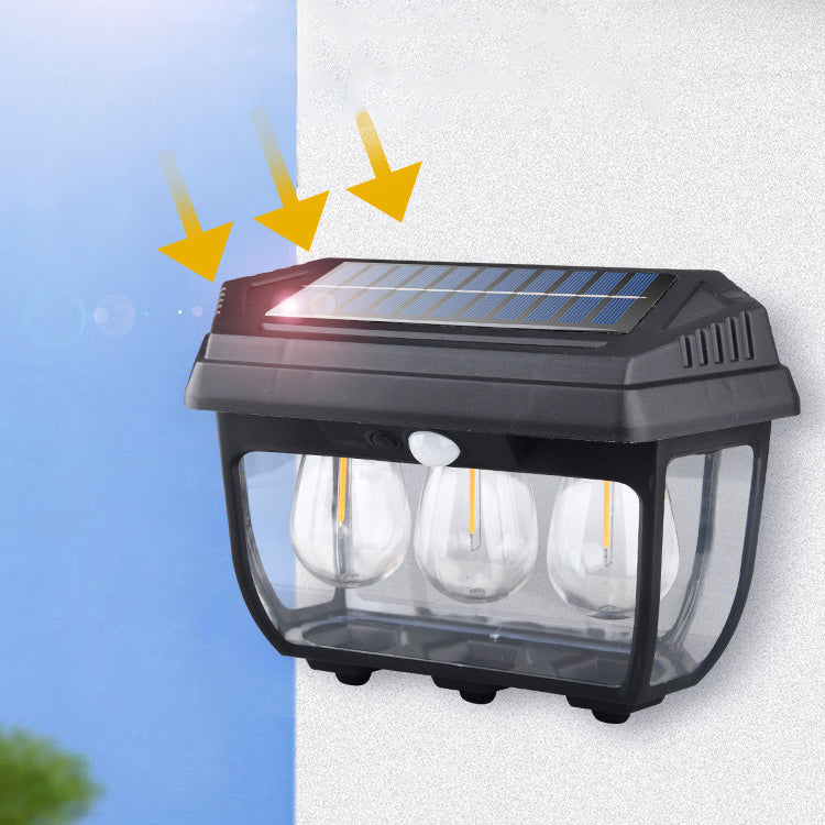 Rectangular Iron Glass Patio Outdoor Light
