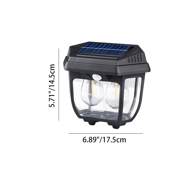 Rectangular Iron Glass Patio Outdoor Light